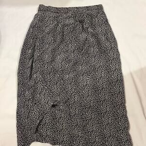 Leopard Print Midi Skirt
